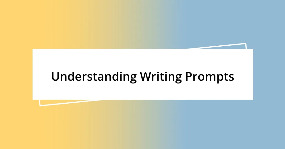 Understanding Writing Prompts